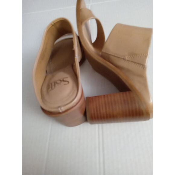 NWOT Sofft Women's Size 8.5 Sheila Leather Dress Slide in Caramel. Dressy - Picture 6 of 11
